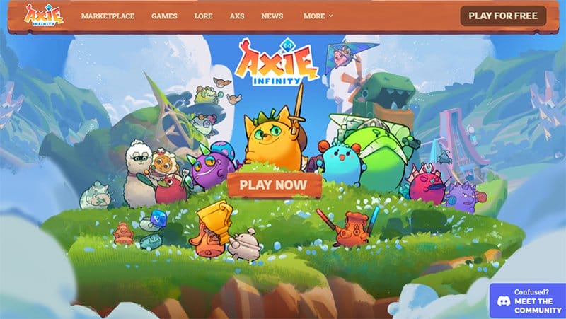 18. Axie Infinity - Best Web3 Websites & Design Examples