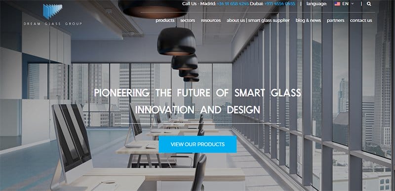 18. Dream Glass Group - Real Multilingual Website Examples