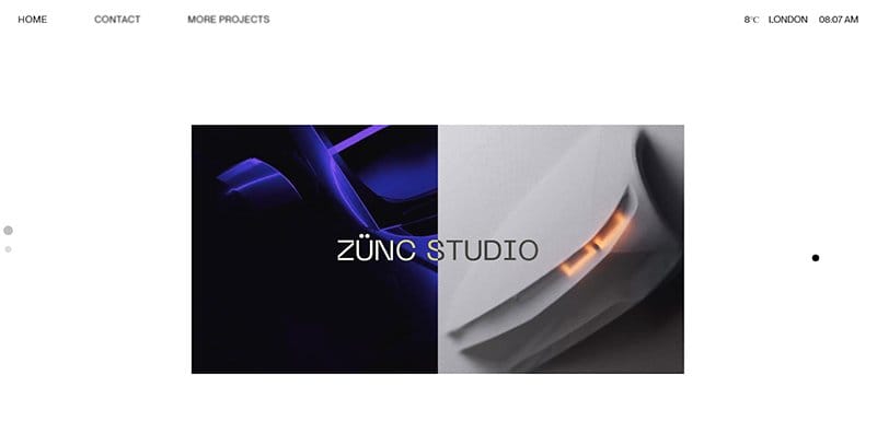 18. Zunc Studio - Best Clean Website Design Examples