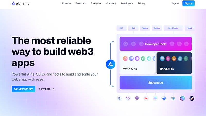 19. Alchemy - Best Web3 Websites & Design Examples
