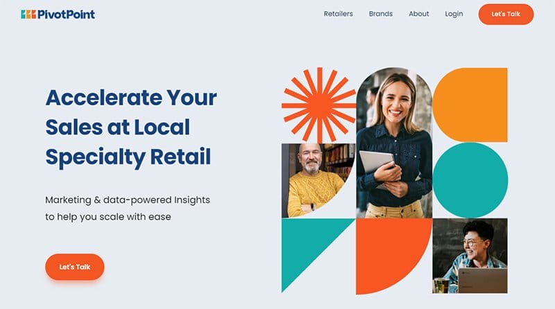 19. PivotPoint - Best Blue Websites Example