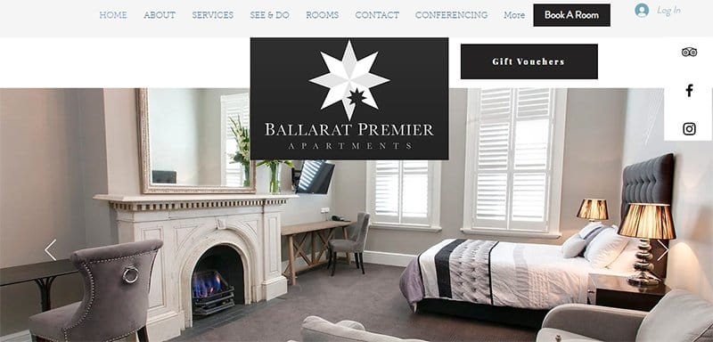 2. Ballarat Premier Apartments - Best Luxury Websites For Design Inspiration Example