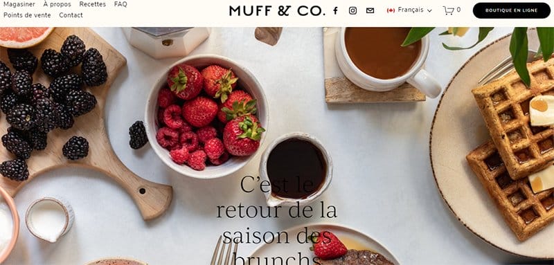 2. Muff & Co. - Innovative Web Design Examples