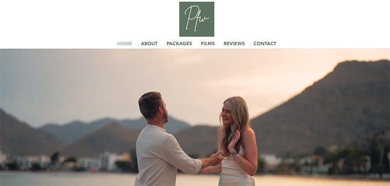 2. Pittstop Films Weddings - Amazing Video Portfolio Websites & Design Examples