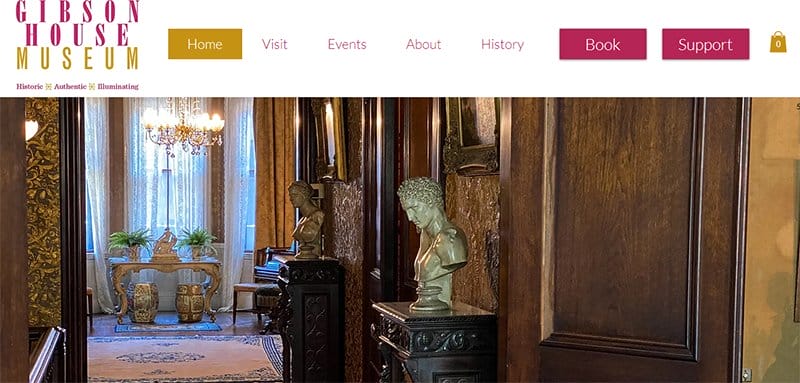 2. The Gibson House Museum - Best Museum Websites for Design Inspiration Example