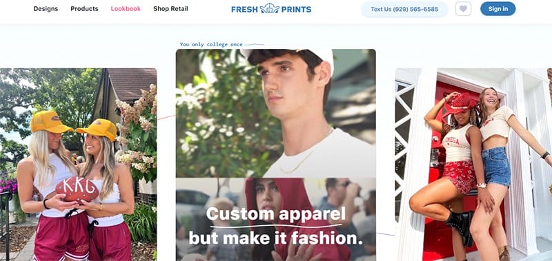 20. Fresh Prints - Best Blue Websites Example