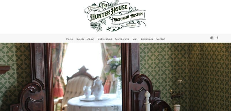 20. The Hunter House Victorian Museum - Best Museum Websites for Design Inspiration Example