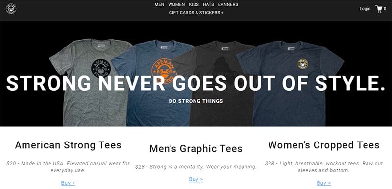 21. Apeman Strong - Best Black and White Website Design Inspiration Example