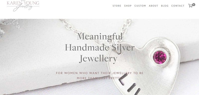 21. Karen Young Jewellery - Best Jewelry Website Design Examples