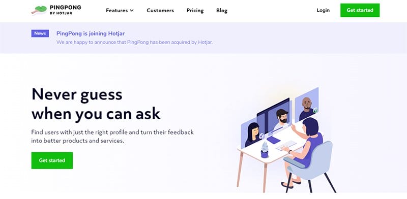 22. PingPong - User Interface Design Examples For User-Friendly Websites