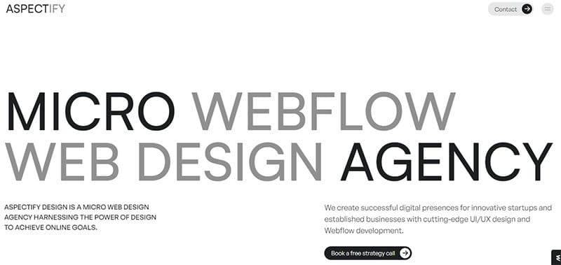 23. Aspectify Design - Best Colorful Website Design Examples
