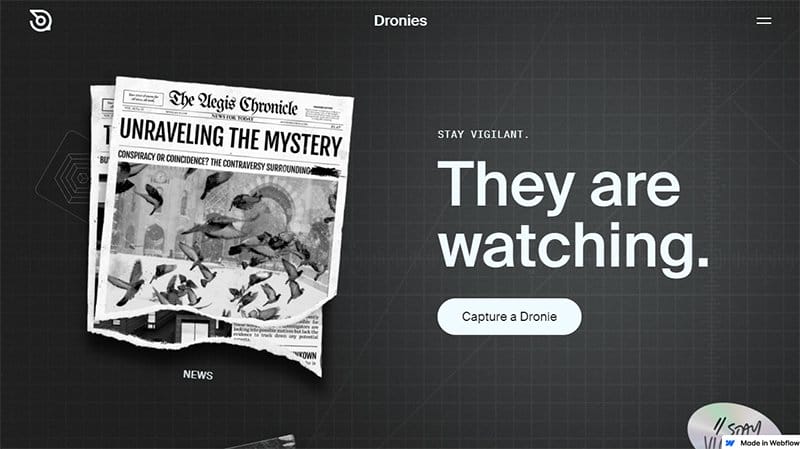 25. Dronies - Best Web3 Websites & Design Examples