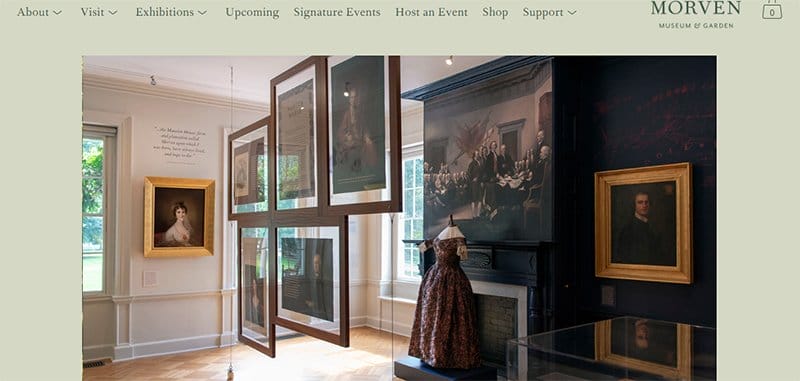 25. Morven Museum & Garden - Best Museum Websites for Design Inspiration Example
