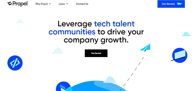 26. Propel - Best Blue Websites Example