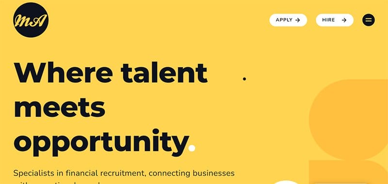 27. Mitchell Adam - Stunning Yellow Websites With Color Schemes Example