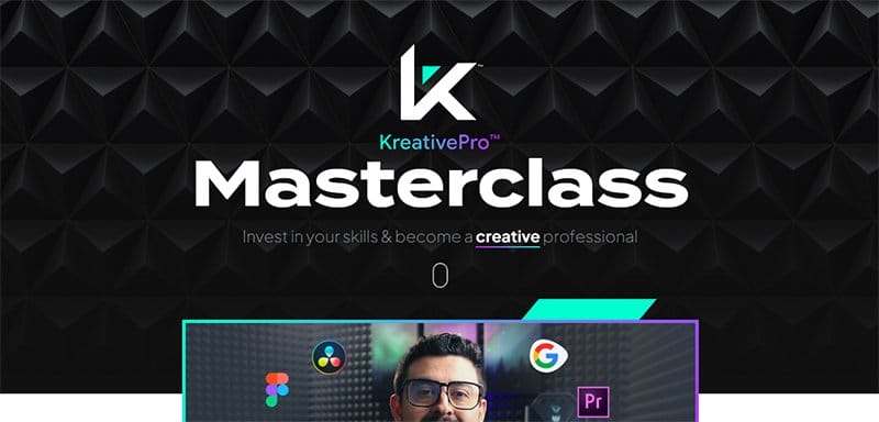 28. KreativePro - Beautiful Examples of Gradient Websites Example
