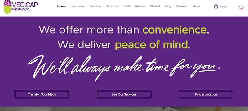 3. My Medicap Pharmacy - Best Pharmacy Website Design Examples