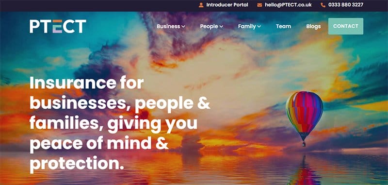 33. PTECT - Best Sleek Website Design Examples