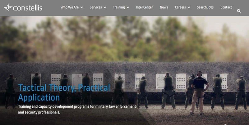 4. Constellis - Best Security Website Design Examples