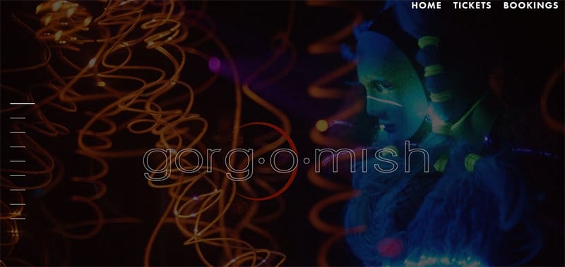 4. Gorg-O-Mish - Great Club Website Examples For Design Inspiration