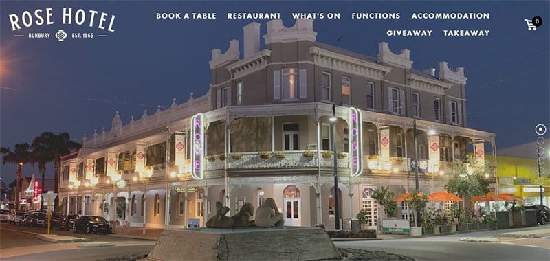 4. Rose Hotel - Best Luxury Websites For Design Inspiration Example