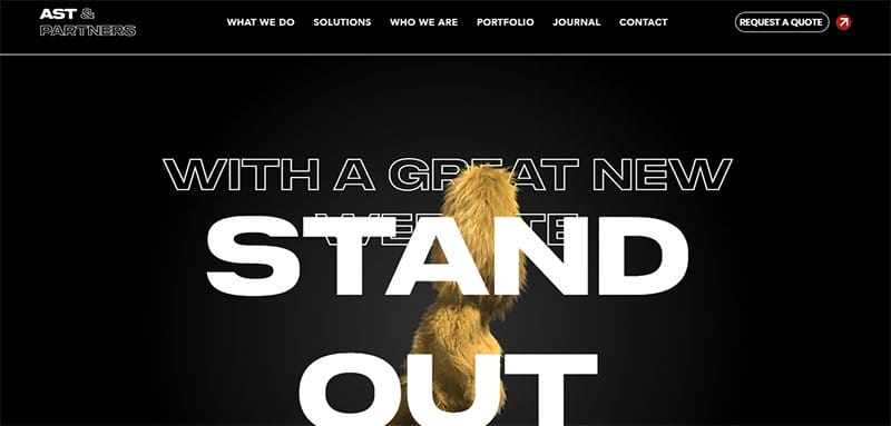 5. AST & Partners - Best Sleek Website Design Examples