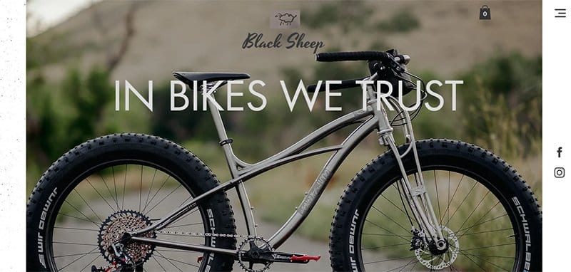 5. Black Sheep Bikes - Best Clean Website Design Examples