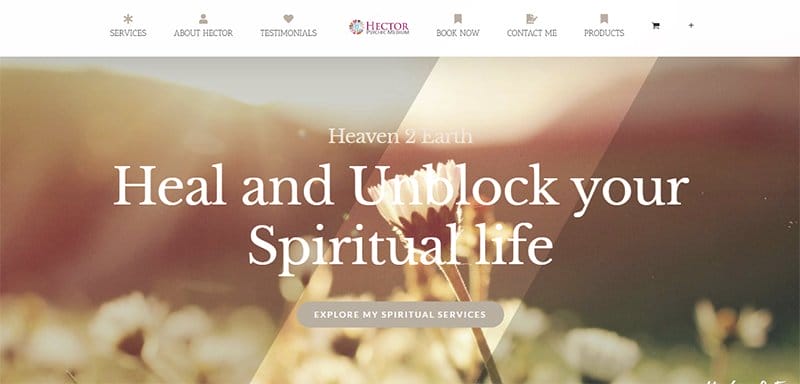 5. Heaven2Earth - Best Spirituality Website Examples