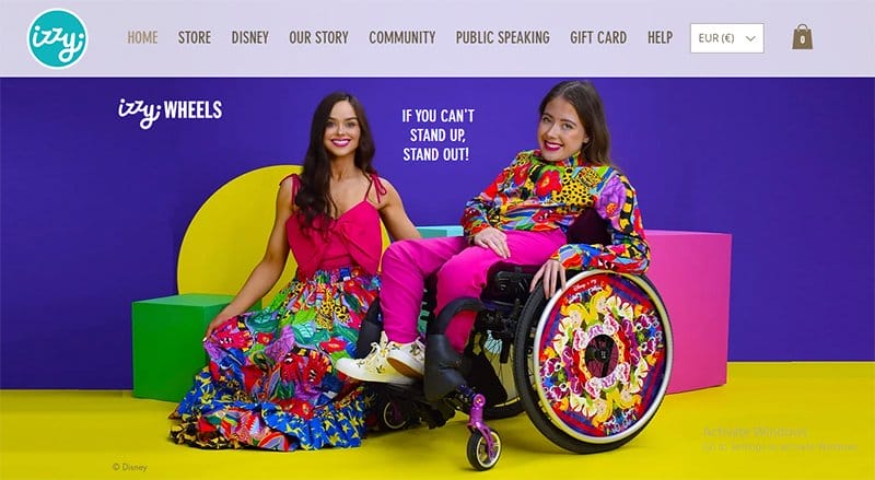 5. Izzy Wheels - Stunning Yellow Websites With Color Schemes Example