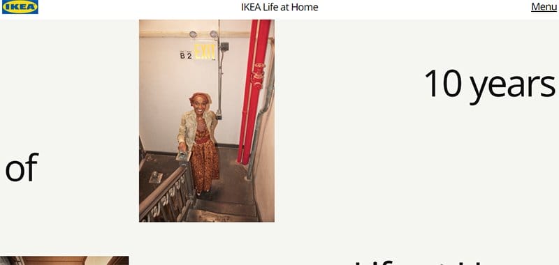 5. Life at Home (IKEA) - Best Microsite Examples