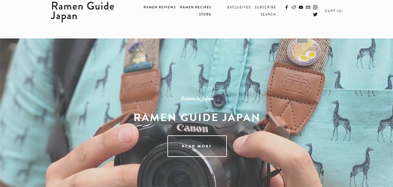 5. Ramen Guide Japan - Best Japanese Web Design Examples