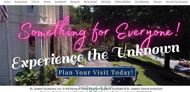 5. St. Joseph Museums - Best Museum Websites for Design Inspiration Example