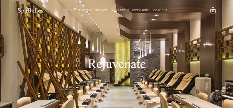 6. Spa Belles - Best Luxury Websites For Design Inspiration Example
