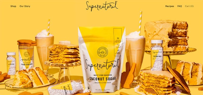 6. Supernatural - Best Sleek Website Design Examples