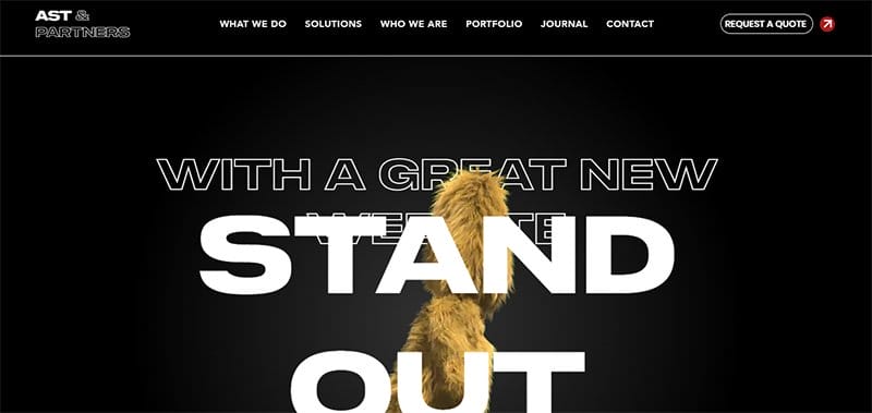 8. AST & PARTNERS - Innovative Web Design Examples