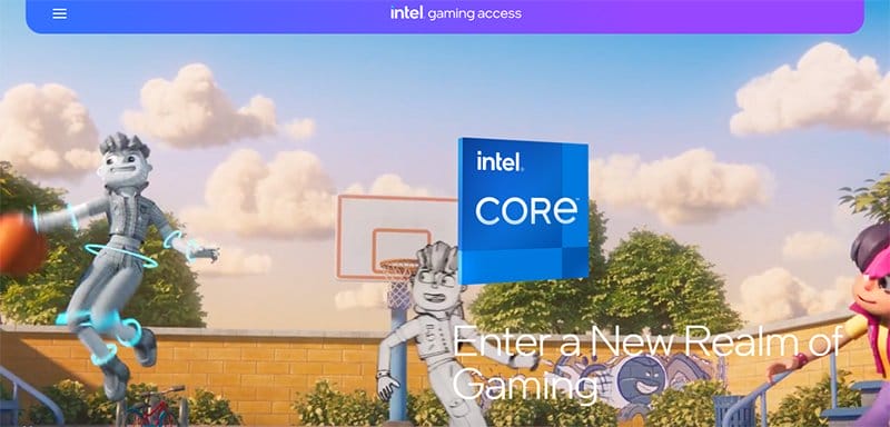 8. Intel Gaming Access - Best Microsite Examples