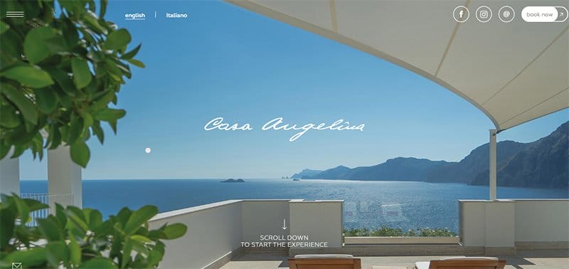 9. Casa Angelina - Best Luxury Websites For Design Inspiration Example