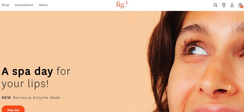 9. Fig.1 Beauty - Beautiful Examples of Gradient Websites Example