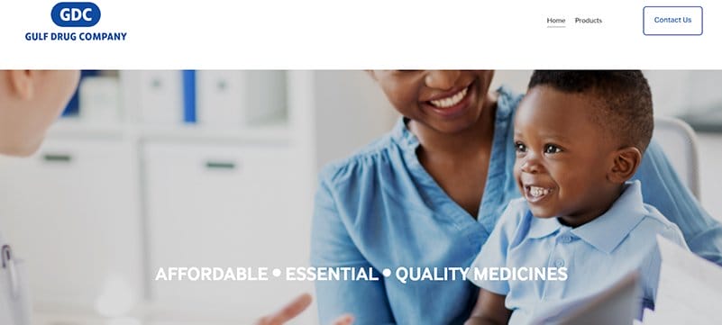 9. Gulf Drug Company - Best Pharmacy Website Design Examples