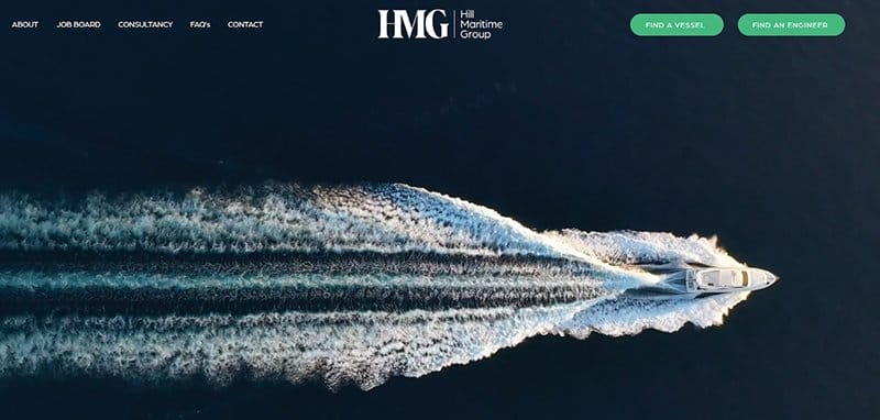 1. Hill Maritime Group - Great Marine Website Examples