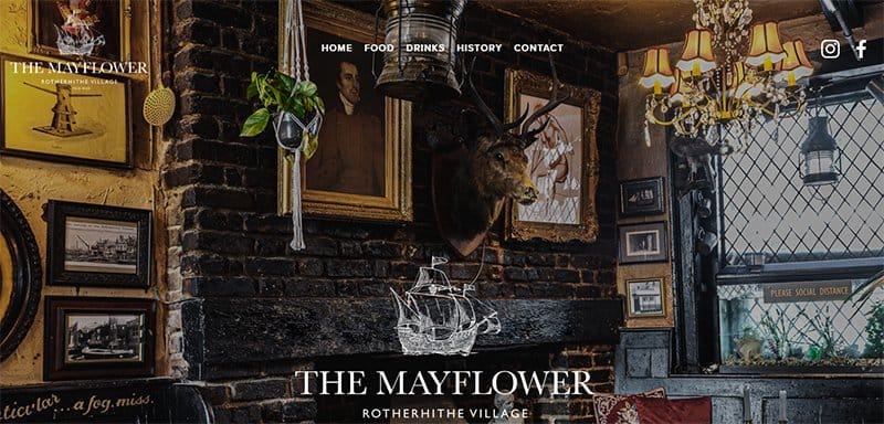 1. The Mayflower - Best Award-Winning Websites For Design Inspiration Example