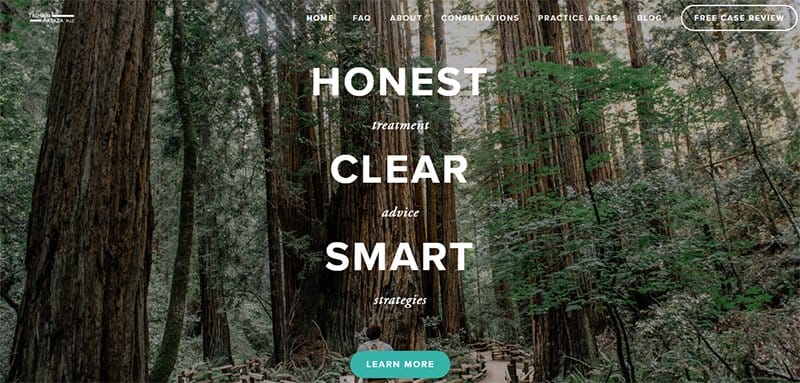 1. Tremain Artaza - Best Advocate Website Design Example