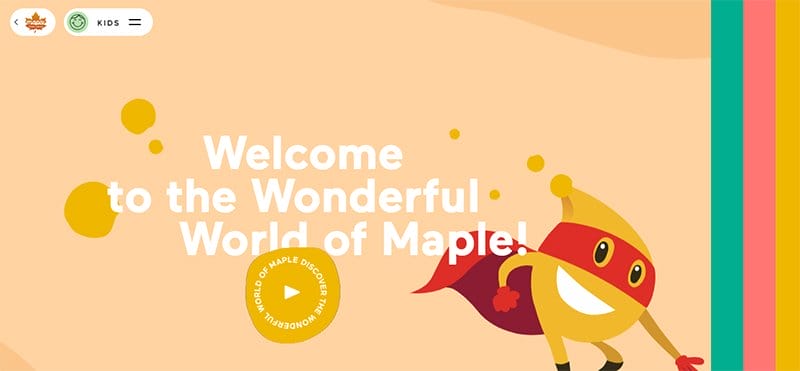 10. Maple - Best HTML Websites Example