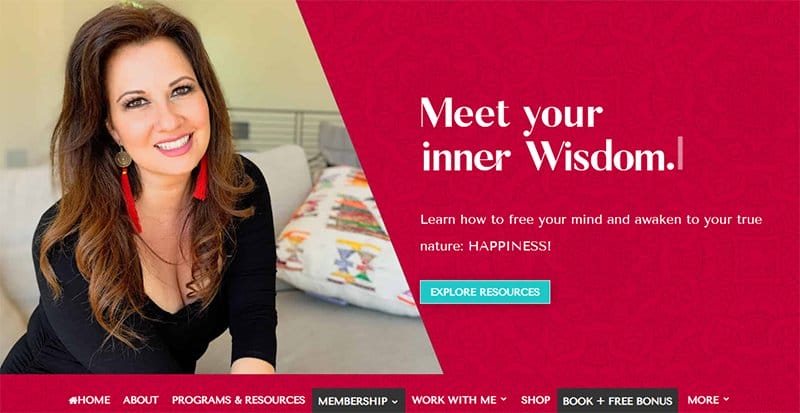 10. Maria Felipe - Best Red Website Design Examples