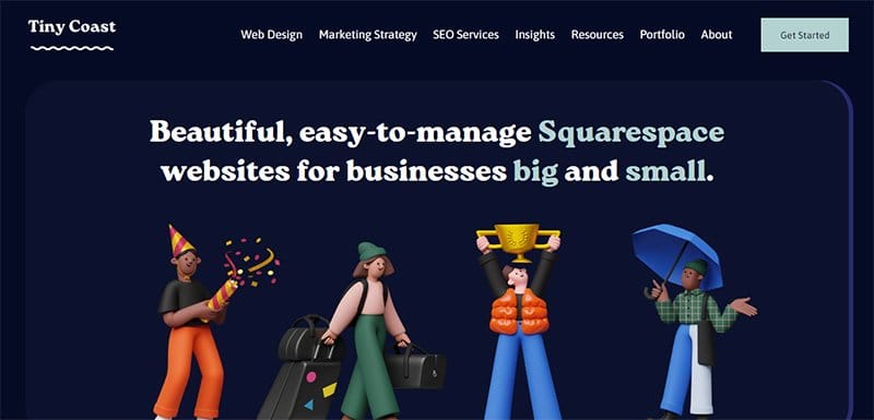 10. Tiny Coast Digital - Best Linear Website Examples For Design Inspiration