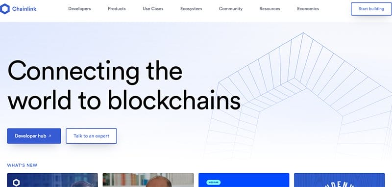 12. Chainlink - Best Crypto Website Designs For Your Inspiration