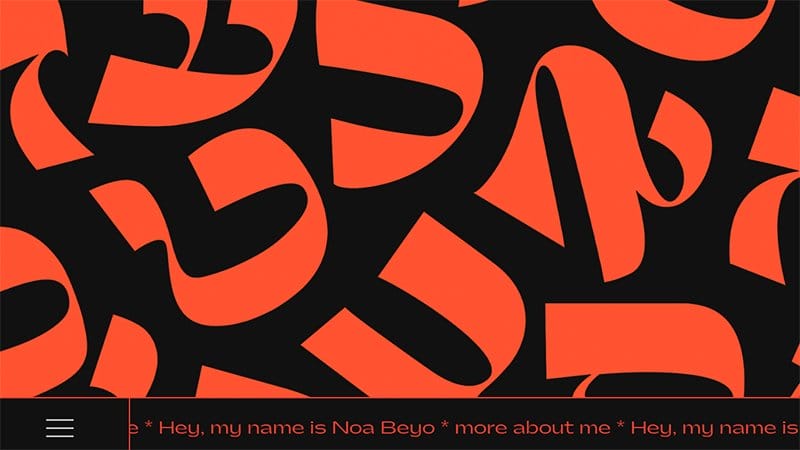 12. Noa Beyo - Best Red Website Design Examples