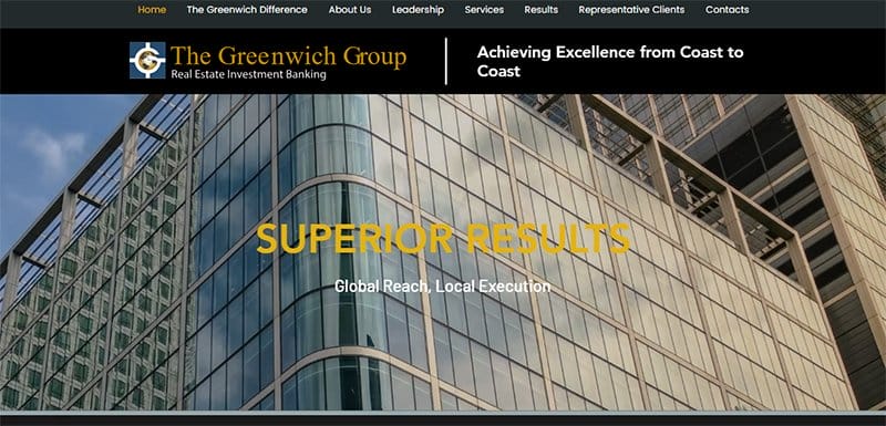 12. The Greenwich Group - Best Linear Website Examples For Design Inspiration