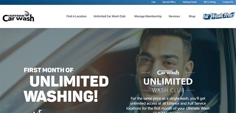 13. Hoffman Car Wash - Best Car Wash Websites Example