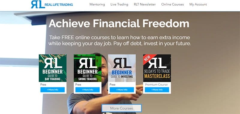13. Real Life Trading - List of Big Companies That Use Wix Example